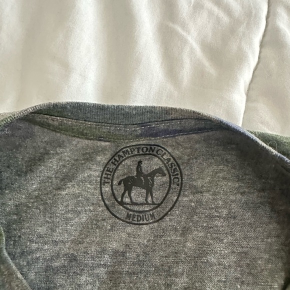 NWT hamptons classic southampton equestrian horse show camo ringer t-shirt - Picture 6 of 7